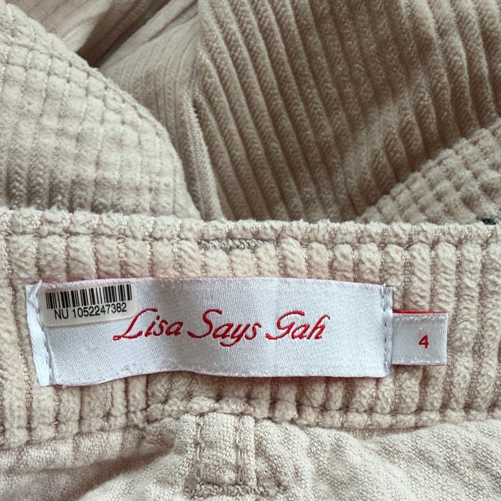 Lisa Says Gah Dylan Embroidered Corduroy pants - Picture 2 of 5